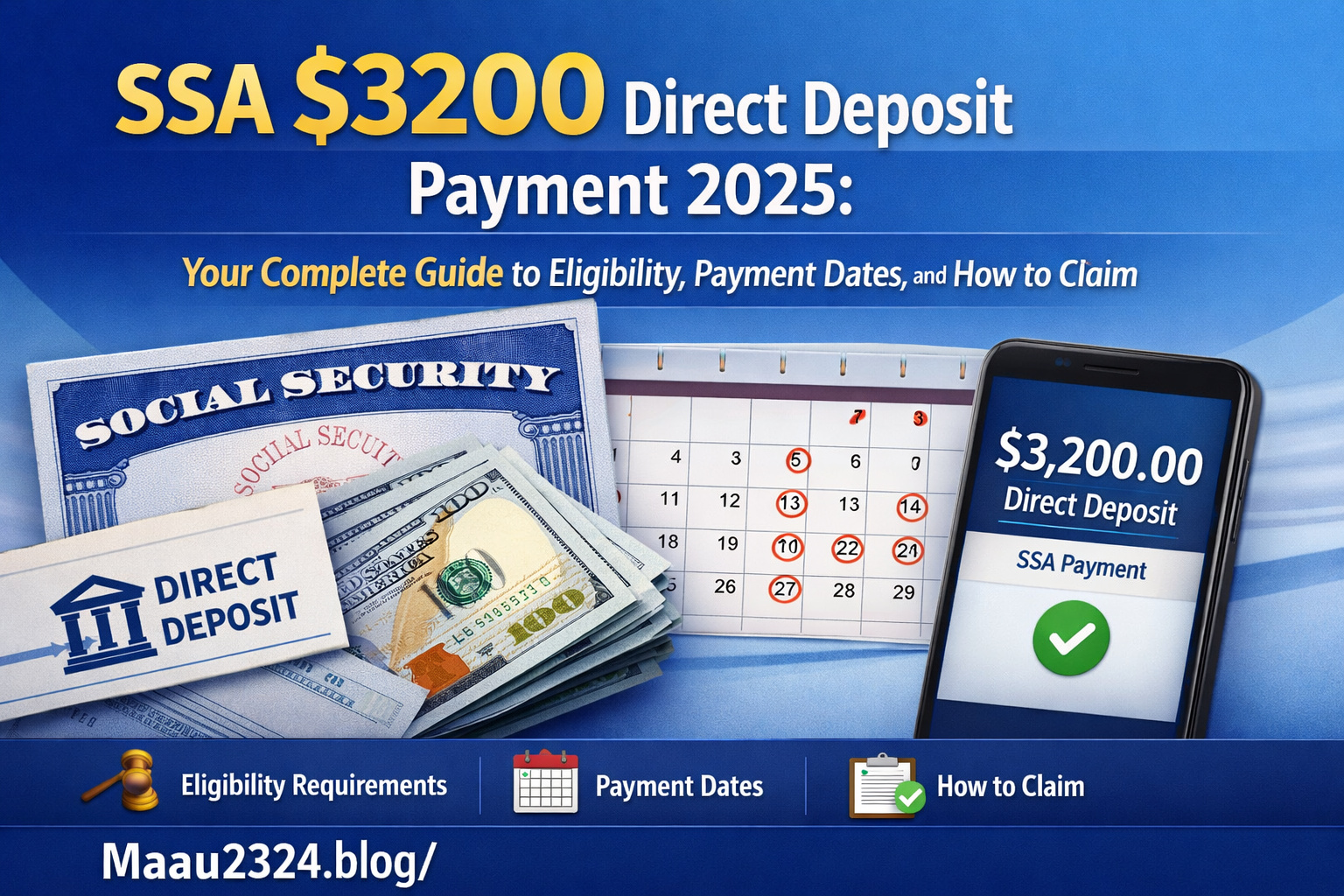 ssa $3200 direct deposit payment 2025
