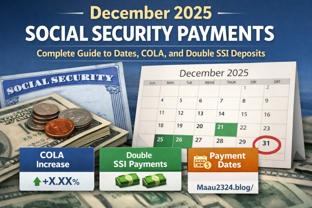 december 2025 social security payments