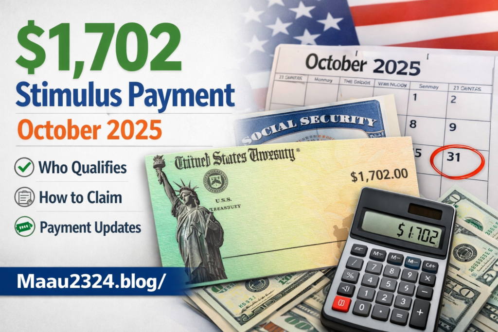 $1 702 stimulus payment october 2025